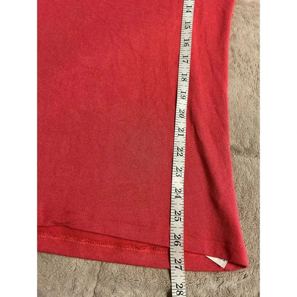 Zara Short-Sleeved Sweater Size Small Lightweight Red Pink Layering Piece - Picture 5 of 5
